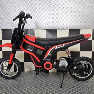 MINIMOTO CROSS ELÉCTRICA 24 VOLTIOS, MOTOR 350 Y BATERÍA 24V INFANTIL, ROJA   INDA408-c4k2328